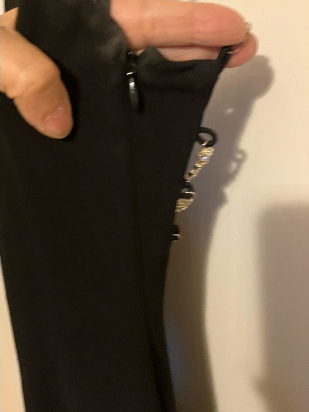 Cache Black Prom Dress with Beaded Straps - Picture 8 of 13